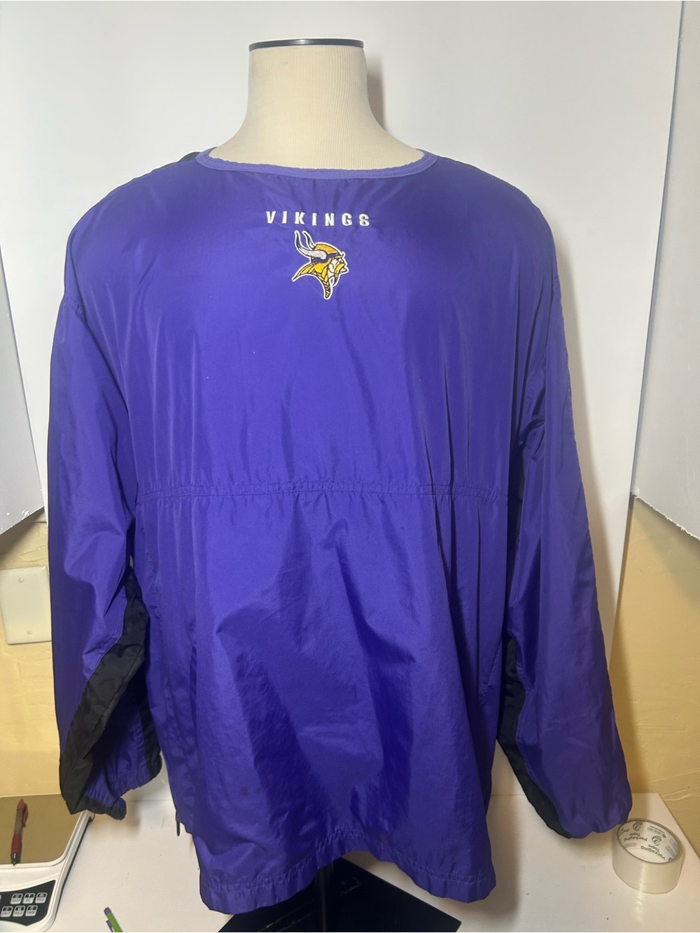 Minnesota Vikings Purple Windbreaker Pullover vintage puma